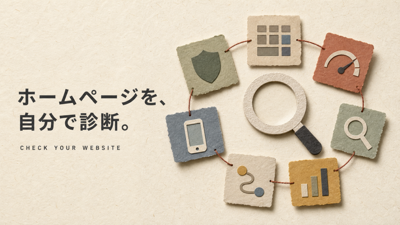 自分でできるホームページ診断【7項目の確認手順】